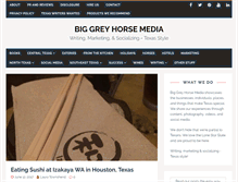 Tablet Screenshot of biggreyhorse.com